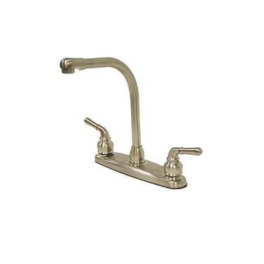 Kingston Brass Magellan Centerset with Brass Lever Handle, Satin Nickel Kitchen Faucet Kingston Brass